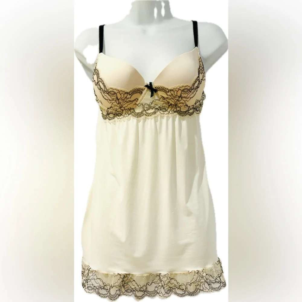 Sissy Boy Ivory & Taupe Chemise